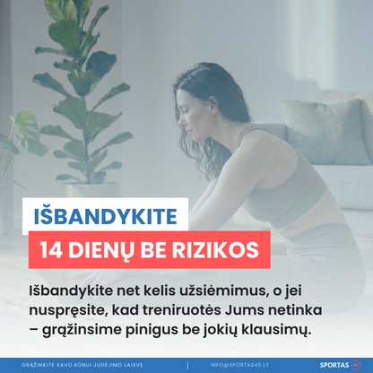 21 Dienos Kūno Stiprinimo Iššūkis 40+ | Kovo 16 d.