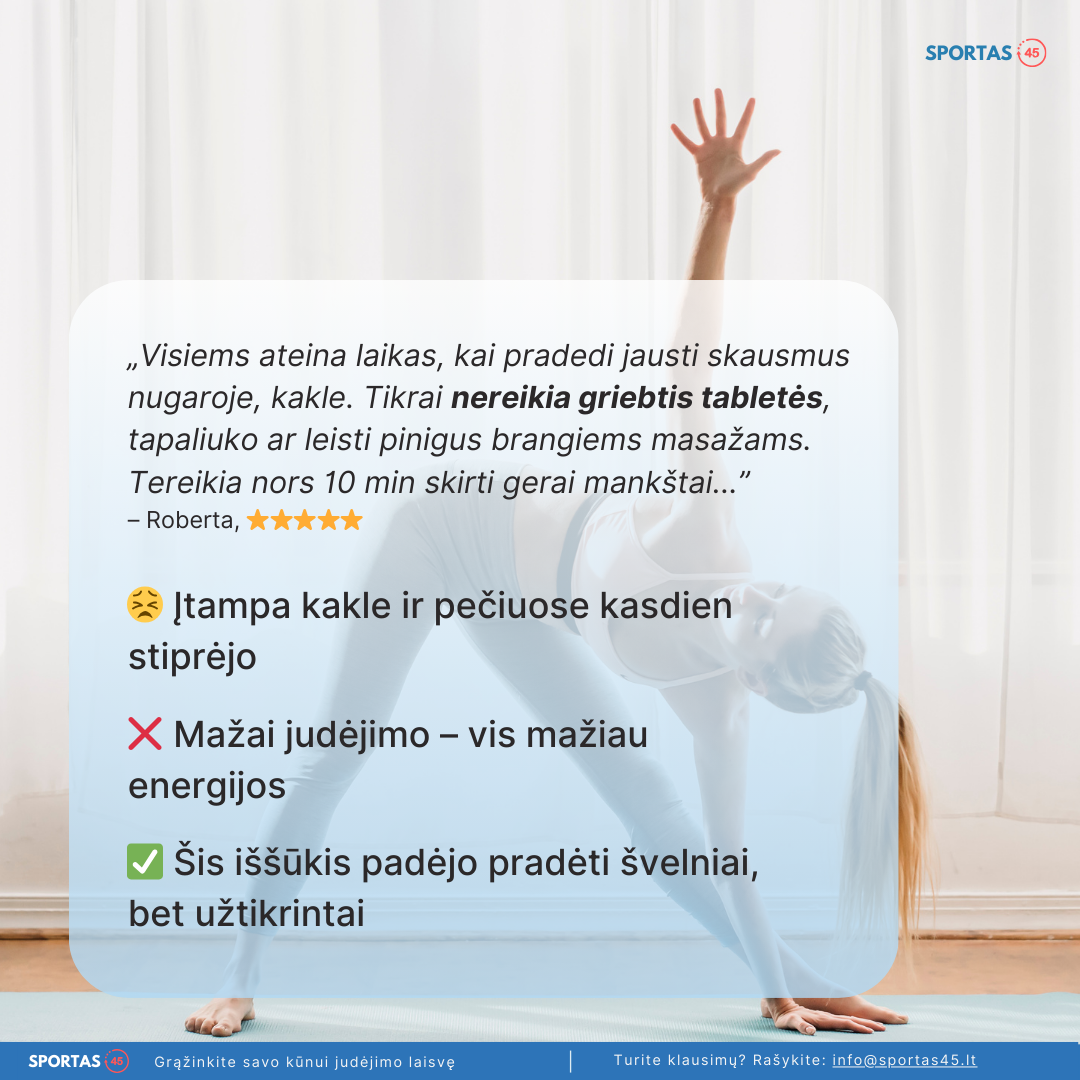 60 dienų judėjimo iššūkis • Nuo pradinio iki pažengusio lygio