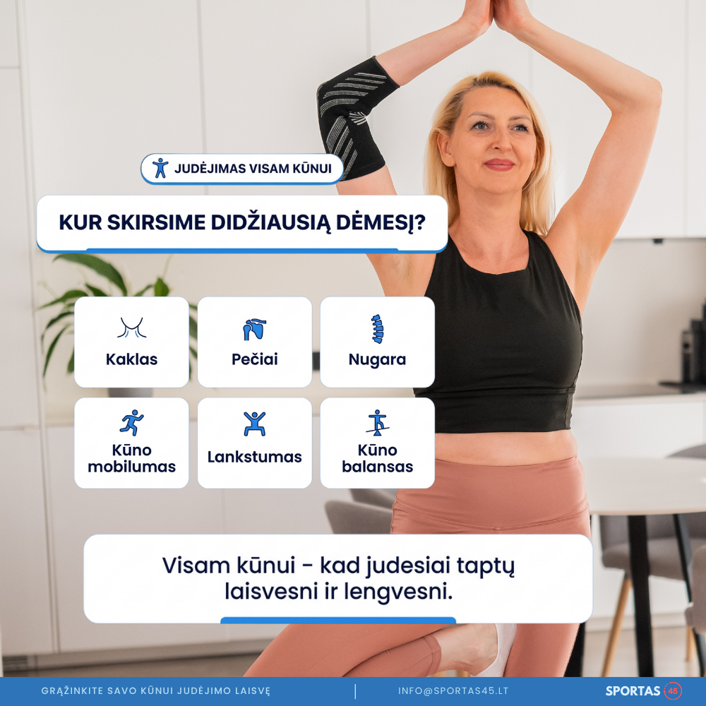 28 Dienų Judėjimo Iššūkis 45+ Amžiaus Žmonėms | Rugsėjo 7 d.