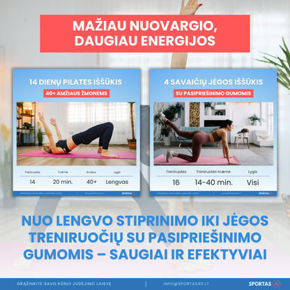 60 Dienų Judėjimo Programa Namuose – Lengvesniam Ir Stipresniam Kūnui