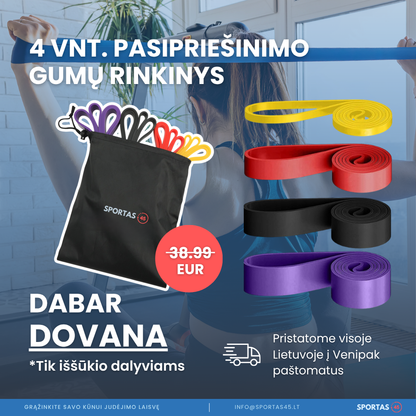 6 Savaičių Jėgos Iššūkis su Pasipriešinimo Gumomis | Liepos 20 d.