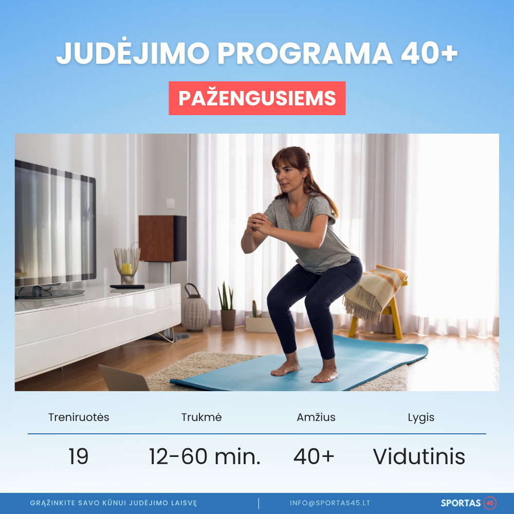 Judėjimo Programa Pažengusiems 40+ Amžiaus Žmonėms