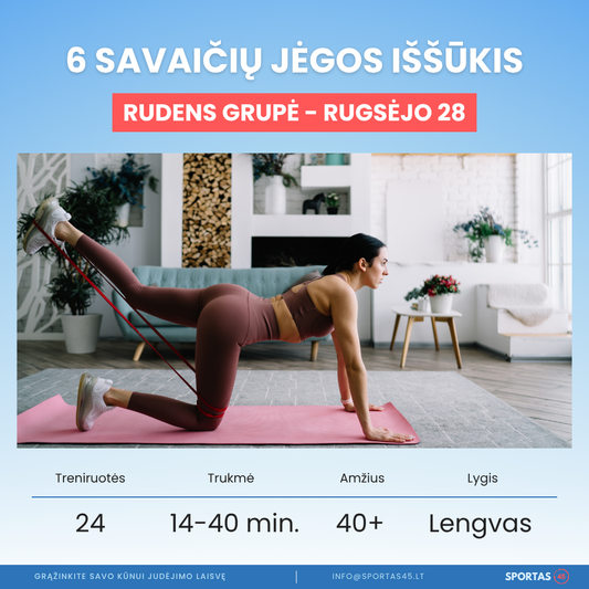 6 Savaičių Jėgos Iššūkis su Pasipriešinimo Gumomis