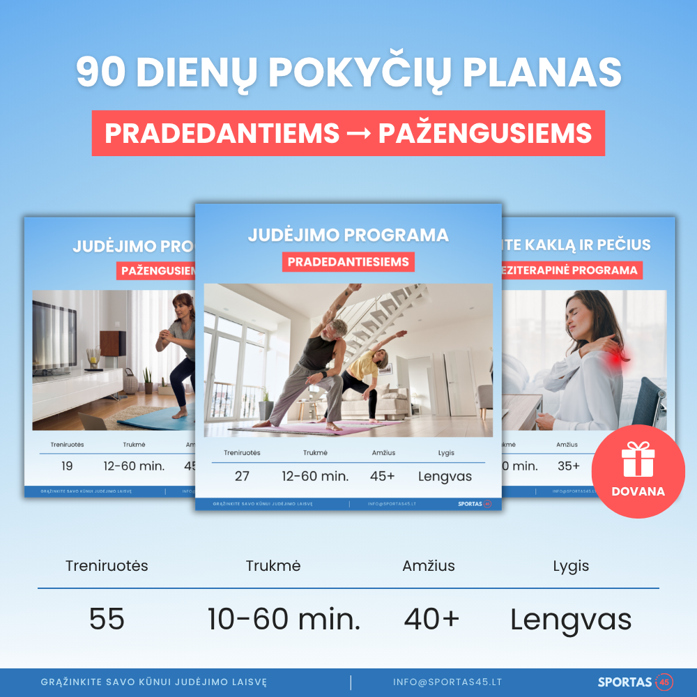 90 Dienų Pokyčių Planas 40+ Amžiaus Žmonėms