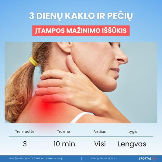 3 Dienų Kaklo ir Pečių Įtampos Mažinimo Iššūkis