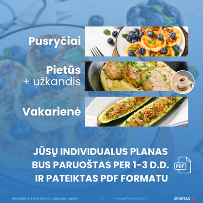 Individualus Mitybos Planas – Pagal Jūsų Tikslus Ir Įpročius