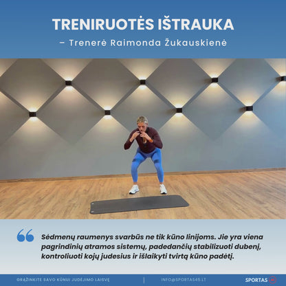 28 Dienų Sėdmenų Stiprinimo Iššūkis 40+ Amžiaus Moterims